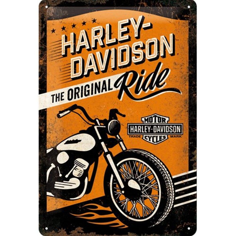 Plaque Métallique Harley Davidson