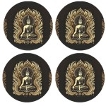 Set de 4 dessous de verres mditation de bouddha Cbkreation