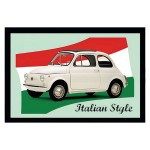 Miroir rectangulaire srigraphi voiture italienne