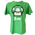 Tee-shirt 1UP Mushroom Nintendo vert taille XL