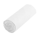 Drap housse uni 90 x 190 cm - Blanc