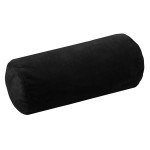 Coussin polochon doudou noir 20 x 45 cm