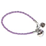 Bracelet cordon Hello Kitty modle Parme