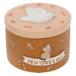 Petite boite  dents de lait en rsine oiseau