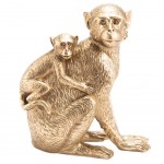 Statuette de dcoration Maman singe et bb