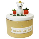 Petite boite  dents de lait souris Gabrielle - orange clair