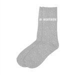 Paire de chaussettes paillettes aventurire grises