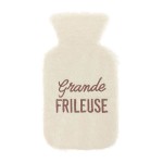 Bouillotte fourrure cru paillet - grande frileuse