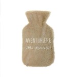 Bouillotte fourrure beige paillet - Aventurire en pause