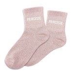 Une paire de chaussettes paillettes princesse