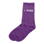 Une paire de chaussettes paillettes Ftarde