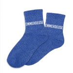 Paire de chaussettes paillettes emmerdeuse