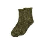 Paire de Chaussettes  Paillettes  Feston - Kaki