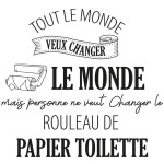 Autocollant mural changer le monde