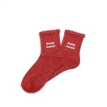 Paire de chaussettes Petit cur pour fillette paillettes