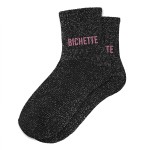 Paire de Chaussettes  Paillettes Bichette - Noir