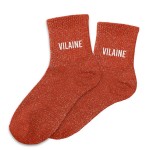 Paire de chaussettes rouges  paillettes Vilaine