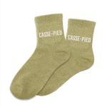 Paire de chaussettes vertes pailletes Casse-Pied