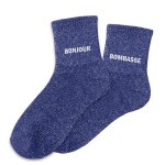 Paires de chaussettes dpareilles bleues Bonjour Bombasse