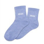 Paire de chaussettes bleu clair pailletes Unique