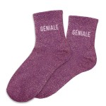 Paire de chaussettes violettes  paillettes Gniale