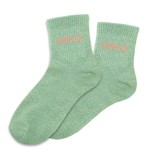 Paire de chaussettes vert clair  paillettes Complice