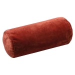 Coussin polochon doudou terracotta - 20 x 45 cm