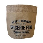 Cache-pot en jute modle picerie fine