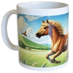 Mug en cramique jument et son poulain - CBKreation