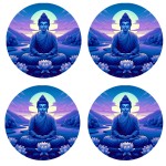 Set de 4 dessous de verres sagesse de bouddha Cbkreation