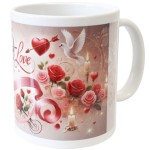 Mug en cramique blanche Cupidon - Collection Saint-Valentin