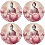 Set de 4 dessous de verres sagesse de bouddha Cbkreation