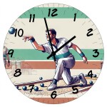 Horloge en verre ptanque 29 cm