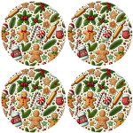 Set de 4 dessous de verres biscuits au pain d'pices Cbkreati