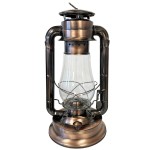 Lampe tempte couleur bronze en mtal 38 cm