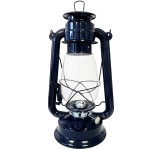 Lampe tempte bleu marine en mtal 30 cm