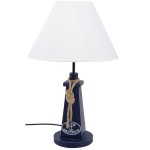 Lampe phare maritime bleu 48 cm