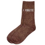 Une paire de chaussettes paillettes poulette