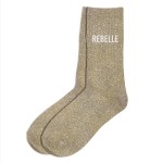 Une paire de chaussettes paillettes rebelle