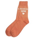 Paire de chaussettes paillettes maman chrie