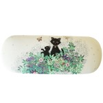 Boite  lunettes rigide chatons et papillon