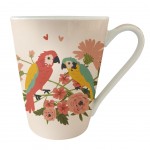 Tasse Jungle Perroquets en Porcelaine