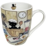 Tasse en porcelaine Chat patissier 340 ml