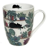 Tasse en porcelaine Chaton plantes 340 ml