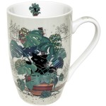 Tasse XL en porcelaine Chat plantes 490 ml