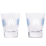 Coffret de 2 verres shooters Olympique de Marseille