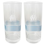 Coffret de 2 verres  eau Olympique de Marseille