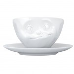 Tasse et sous tasse en porcelaine Humeur Tassen 200 ml