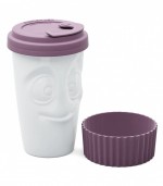 Mug To Go en porcelaine blanche Tassen - Tasty Wineberry