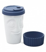 Mug To Go en porcelaine blanche Tassen - Tasty Navy